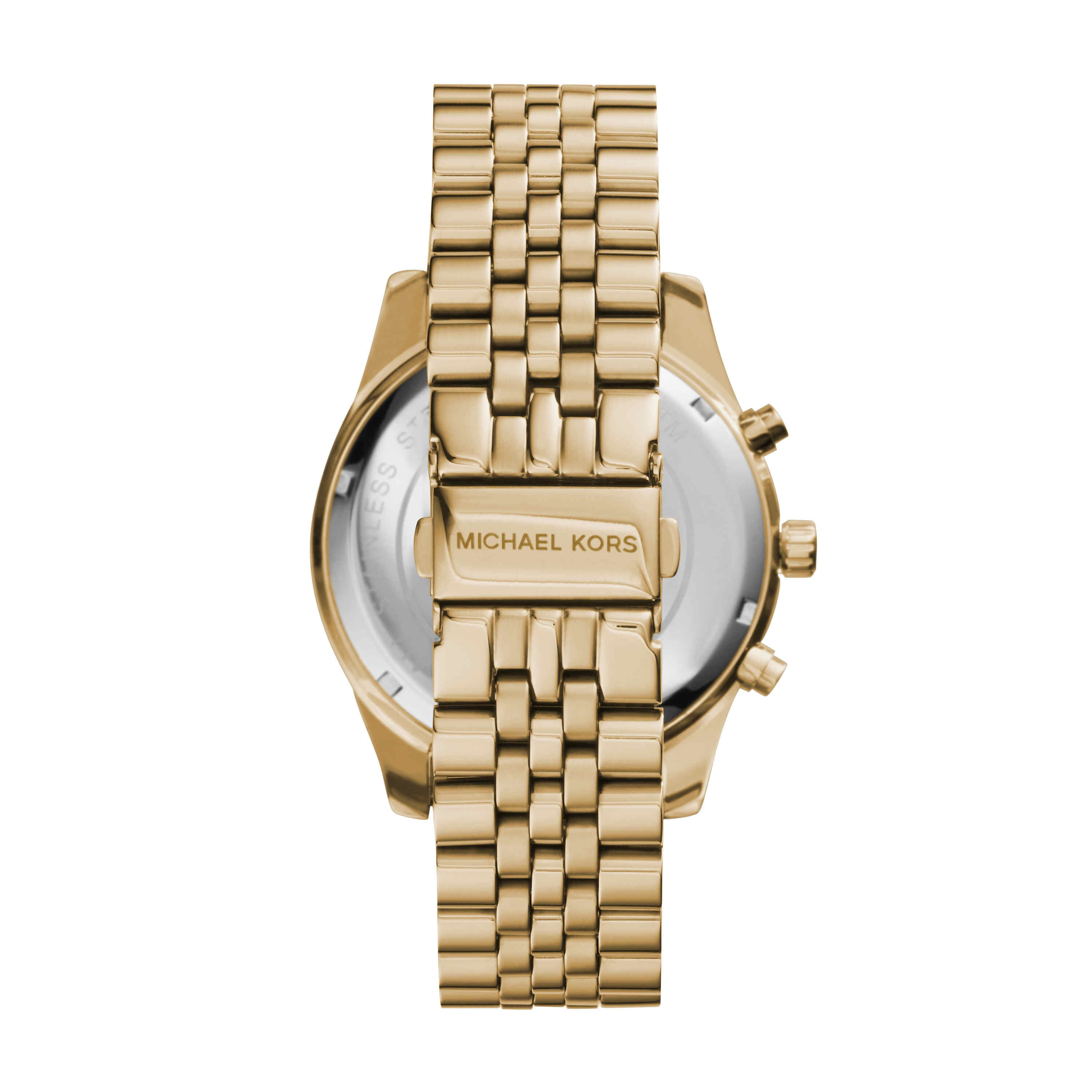 Michael Kors Lexington Champagne Dial Gold Stainless Steel Watch MK8281