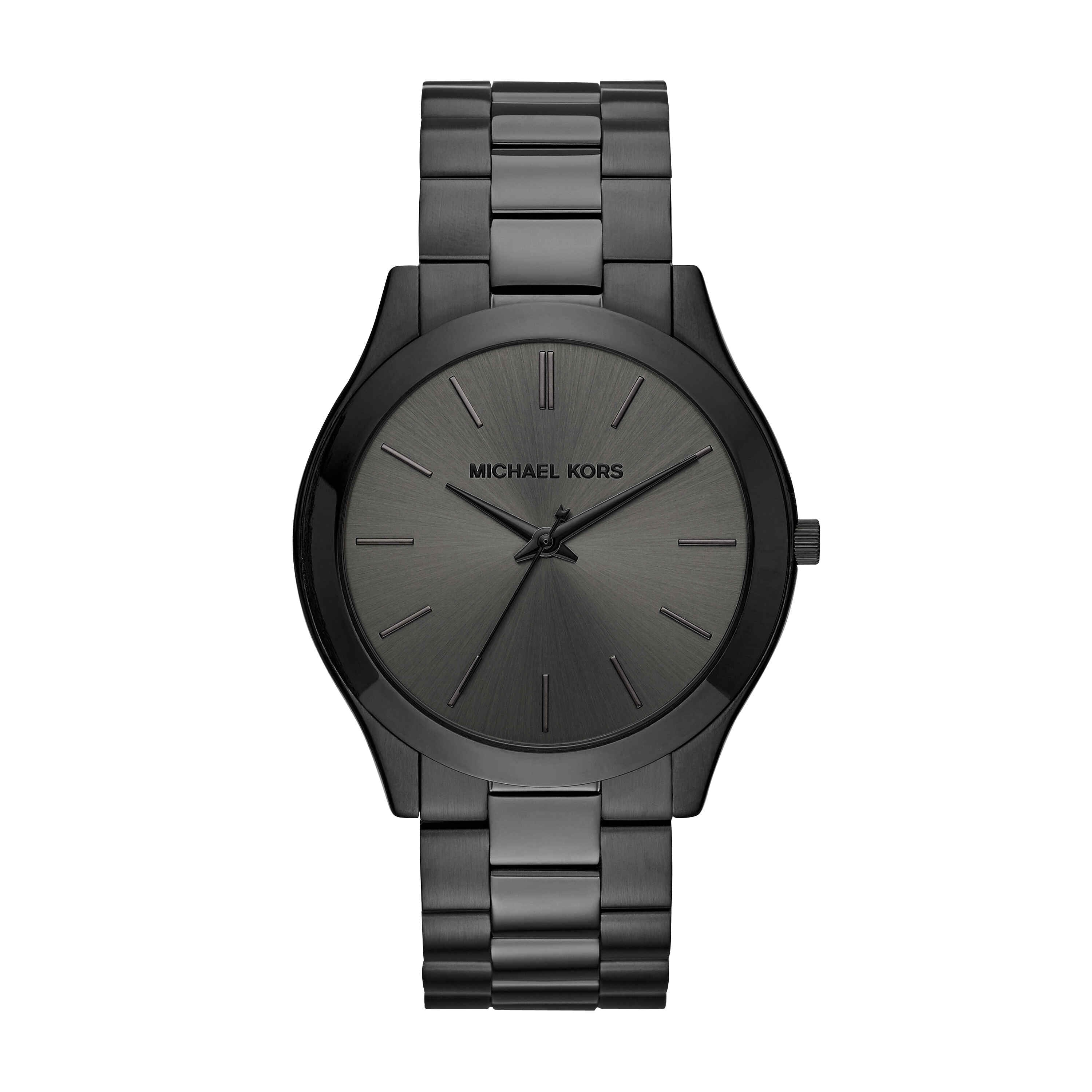 Michael Kors Slim Runway Black Dial Stainless Steel Watch MK8507