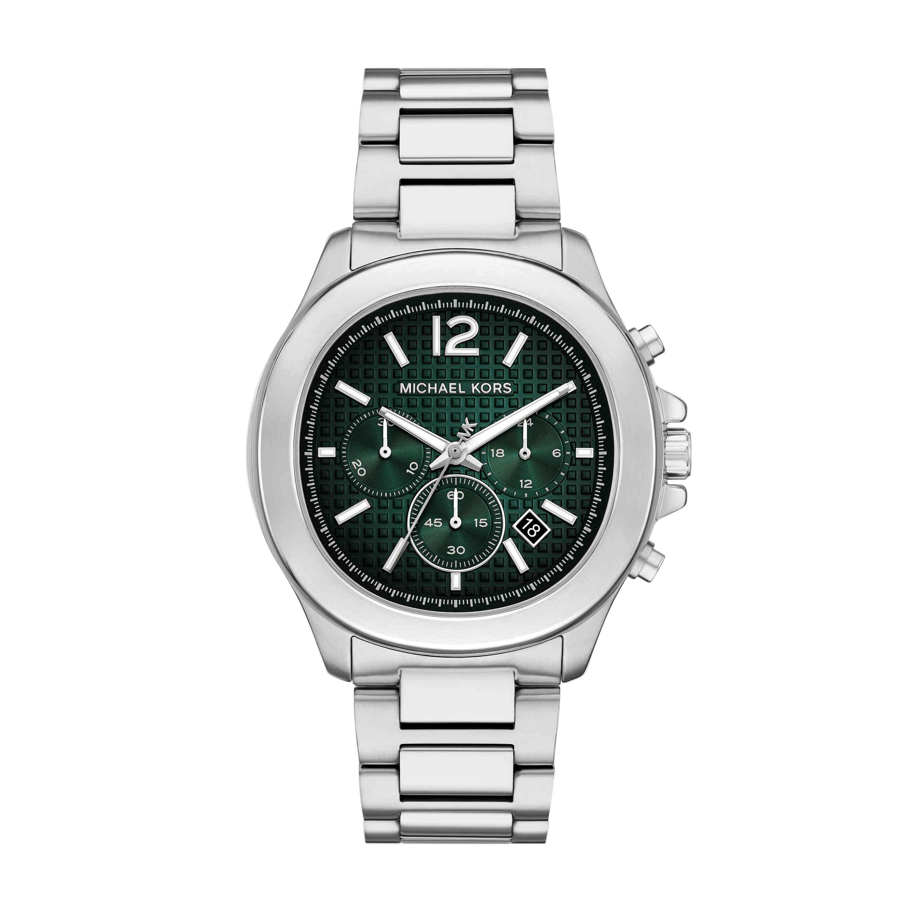 Michael Kors Sage Green Dial Silver Stainless Steel Watch MK9191