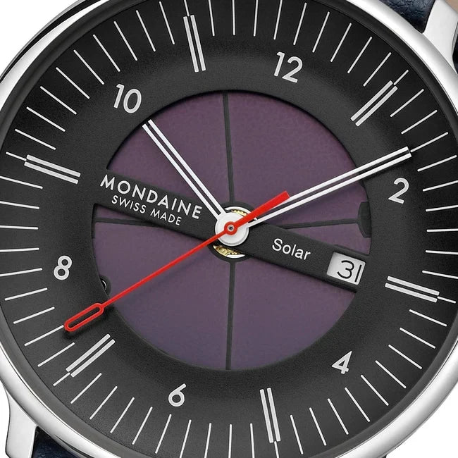 Mondaine Doppio Solar Skeleton Vegan Leather 41mm Watch MLE.41921.LBV