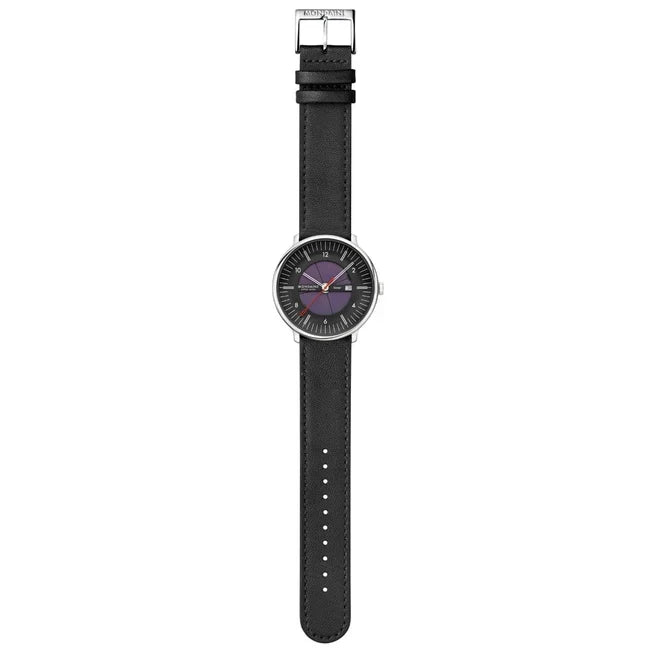 Mondaine Doppio Solar Skeleton Vegan Leather 41mm Watch MLE.41921.LBV