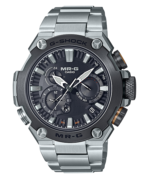 G-Shock MR-G Solar Black Dial Stainless Steel Watch MRGB2000D-1A