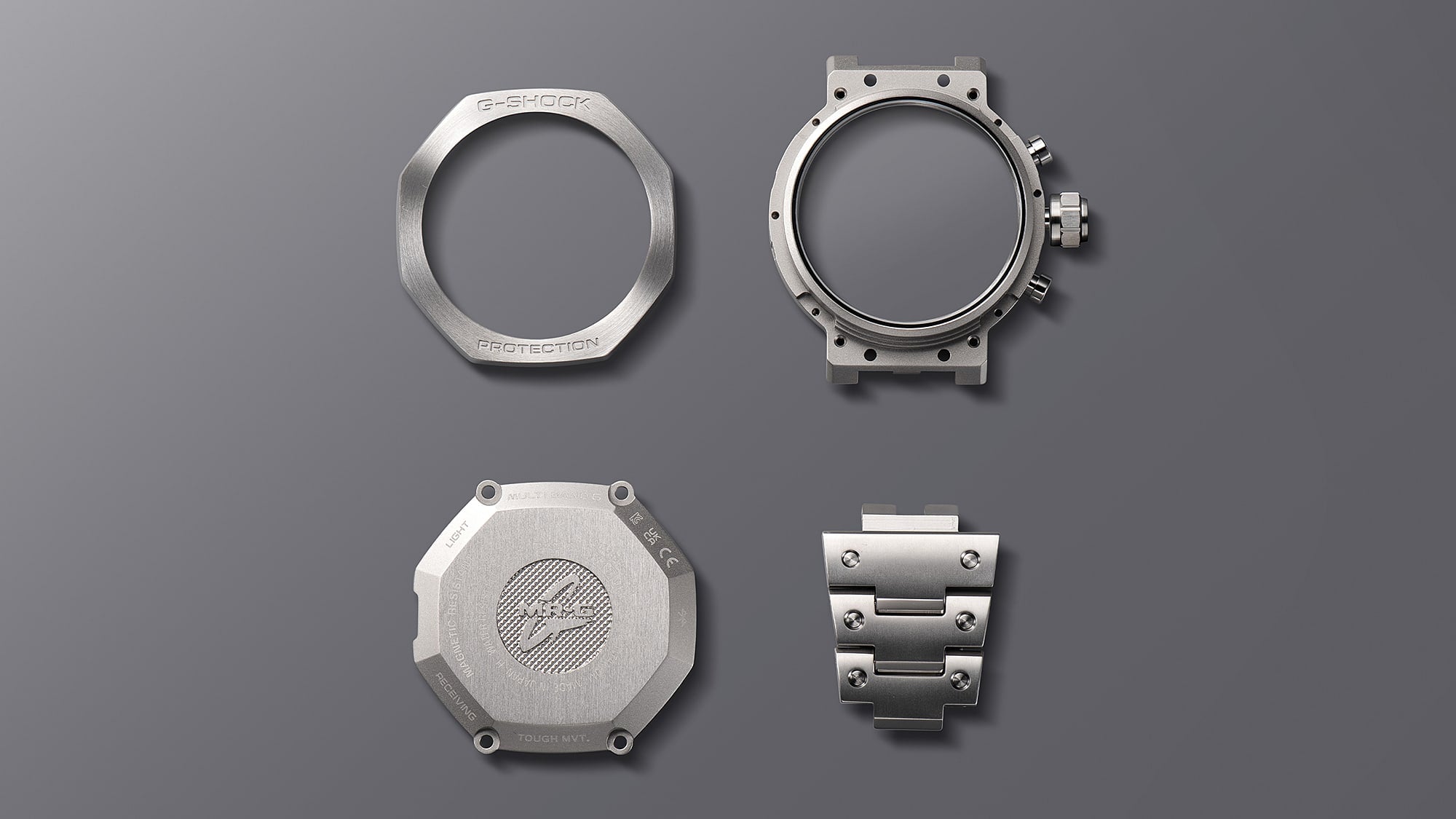 G-Shock MR-G Black Dial Silver Stainless Steel Watch MRGB2100D-1A