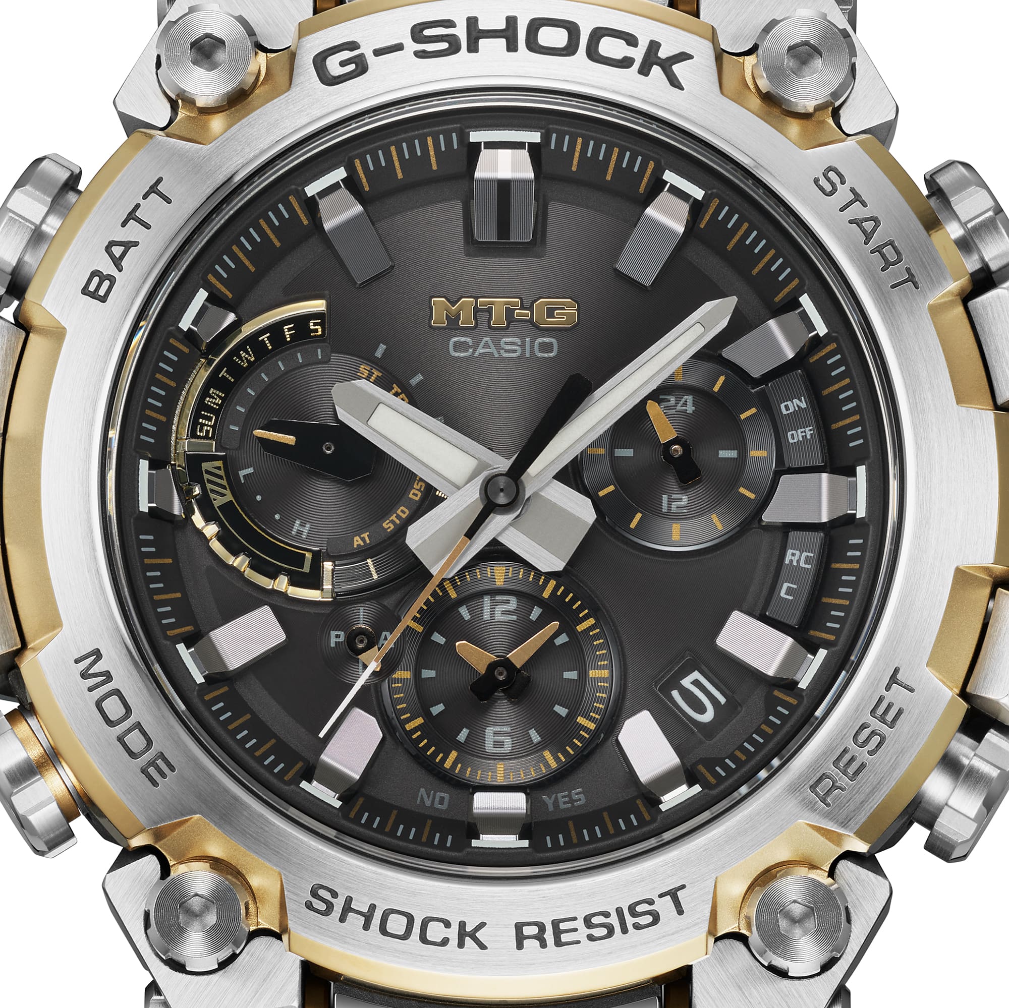G-Shock Ultimate MTG Ana Silver Stainless Steel Timepiece MTGB3000D-1A9