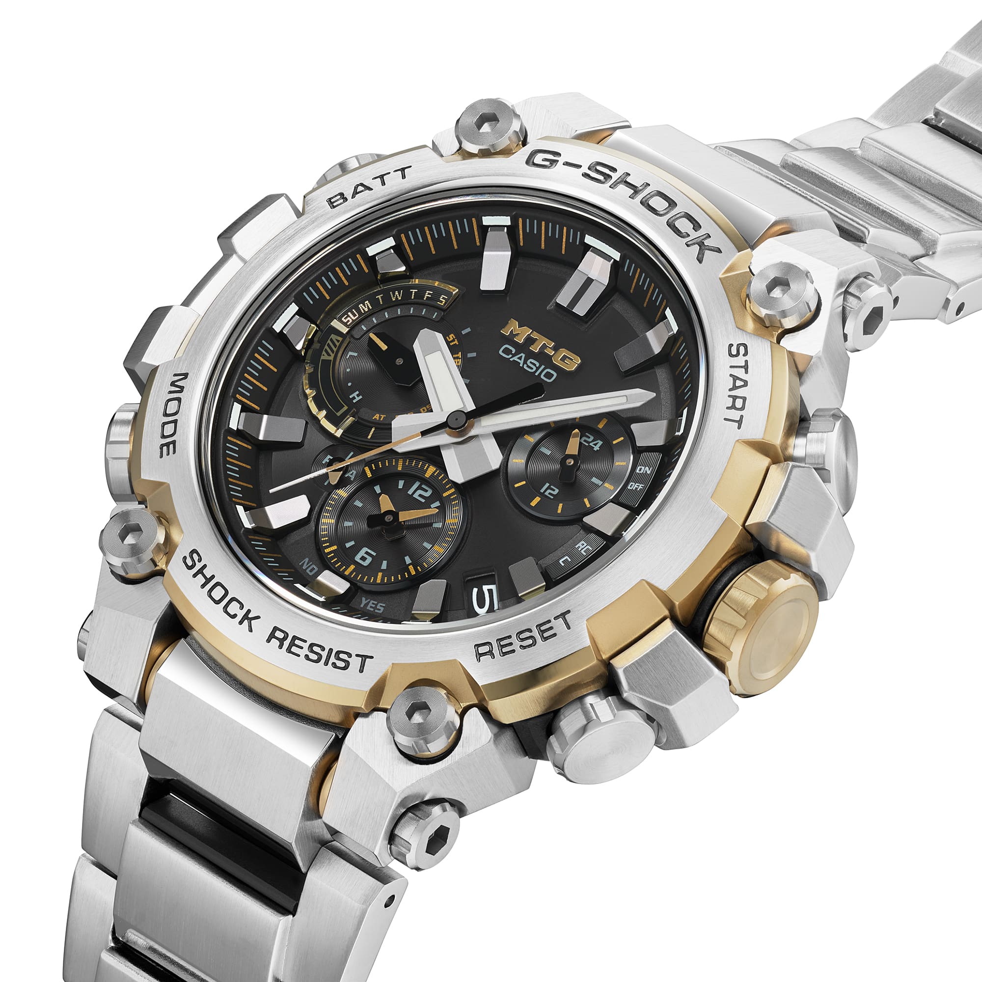 G-Shock Ultimate MTG Ana Silver Stainless Steel Timepiece MTGB3000D-1A9