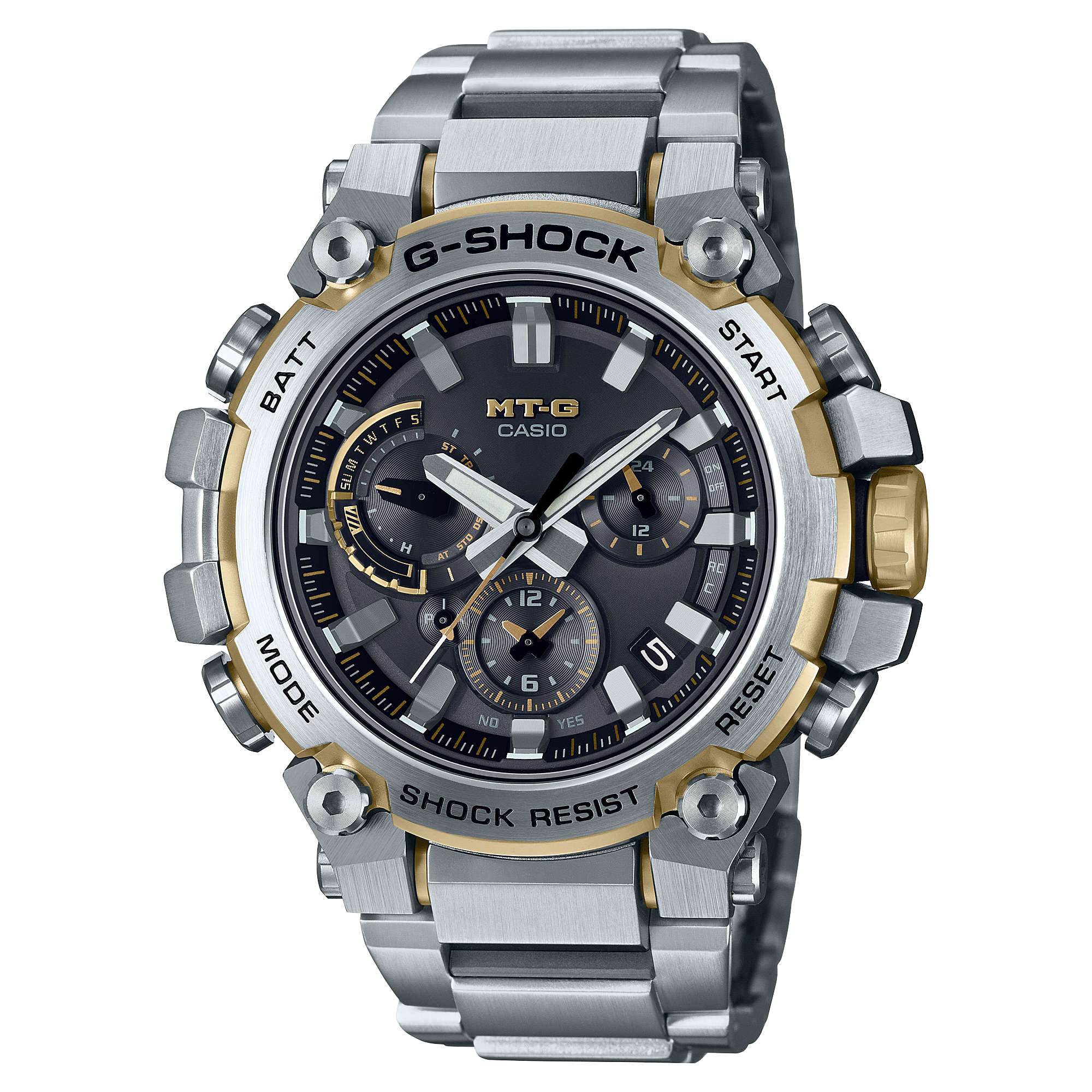 G-Shock Ultimate MTG Ana Silver Stainless Steel Timepiece MTGB3000D-1A9