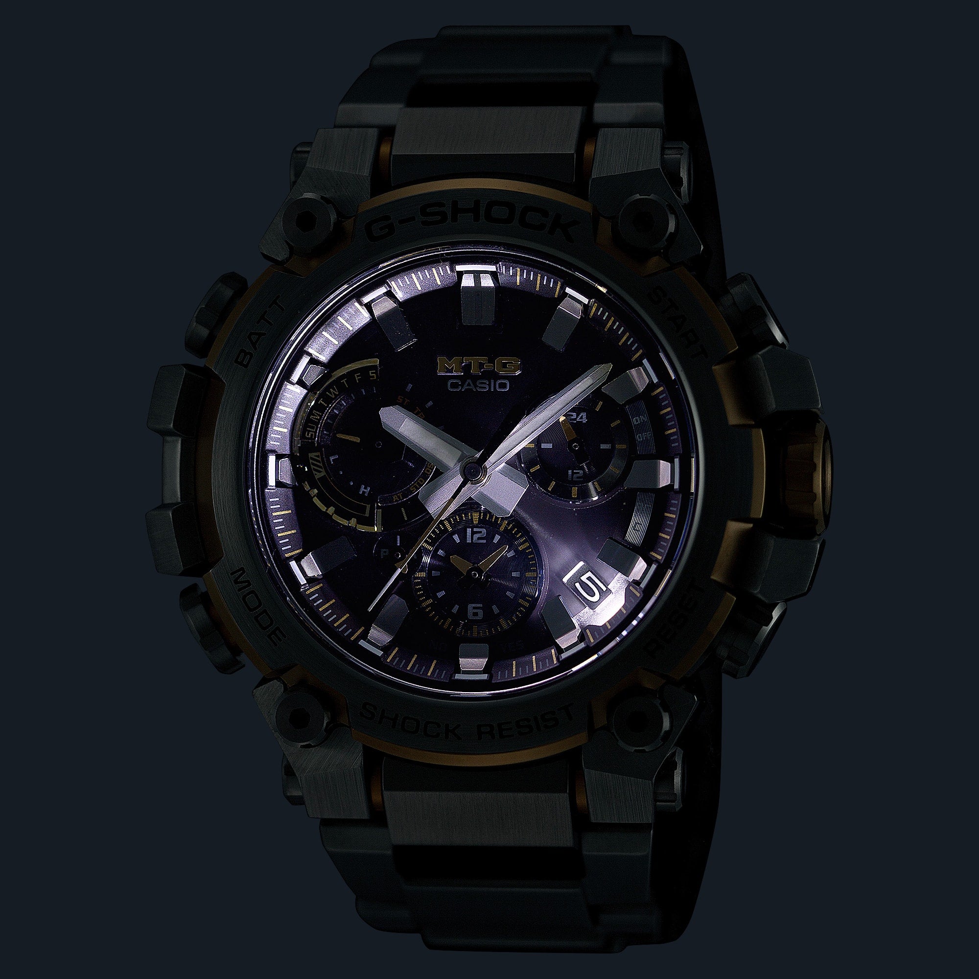 G-Shock Ultimate MTG Ana Silver Stainless Steel Timepiece MTGB3000D-1A9