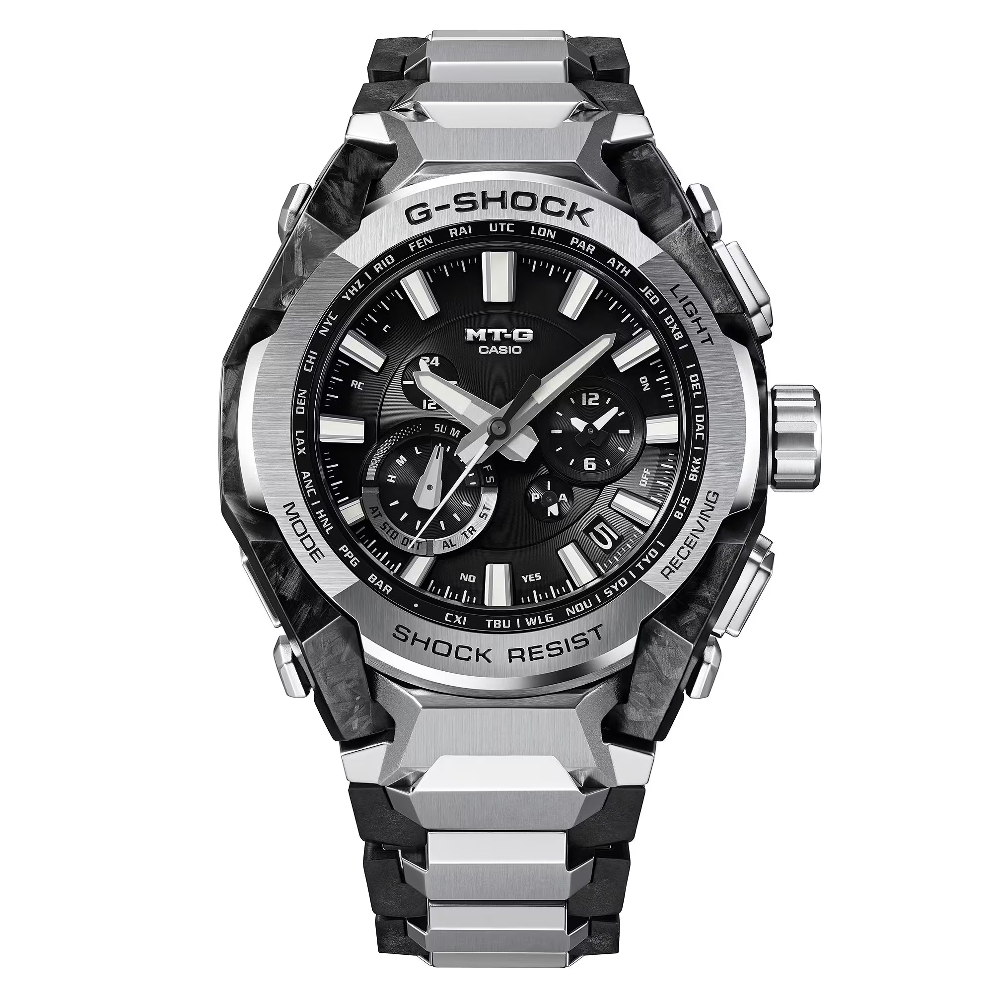 G-Shock MTG Ana Carbon Black Dial Hybrid Bluetooth® Connectivity MTGB4000D-1A