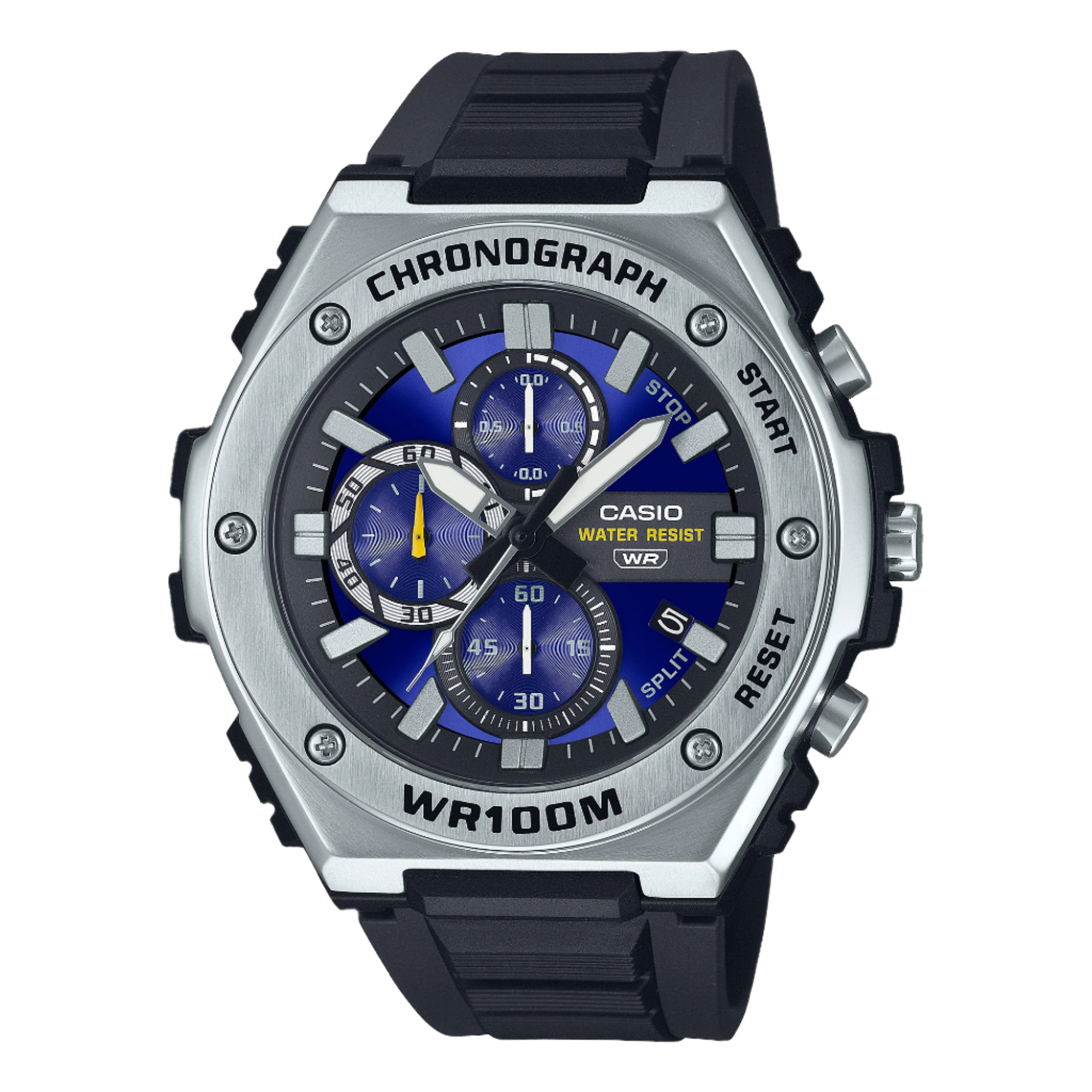Casio Analog Blue Dial Black Resin Band Watch MWA300H-2A