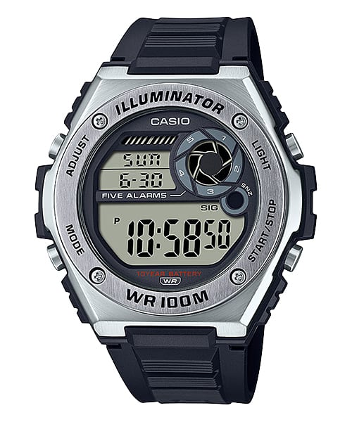 Casio Black Resin Band Watch MWD100H-1A