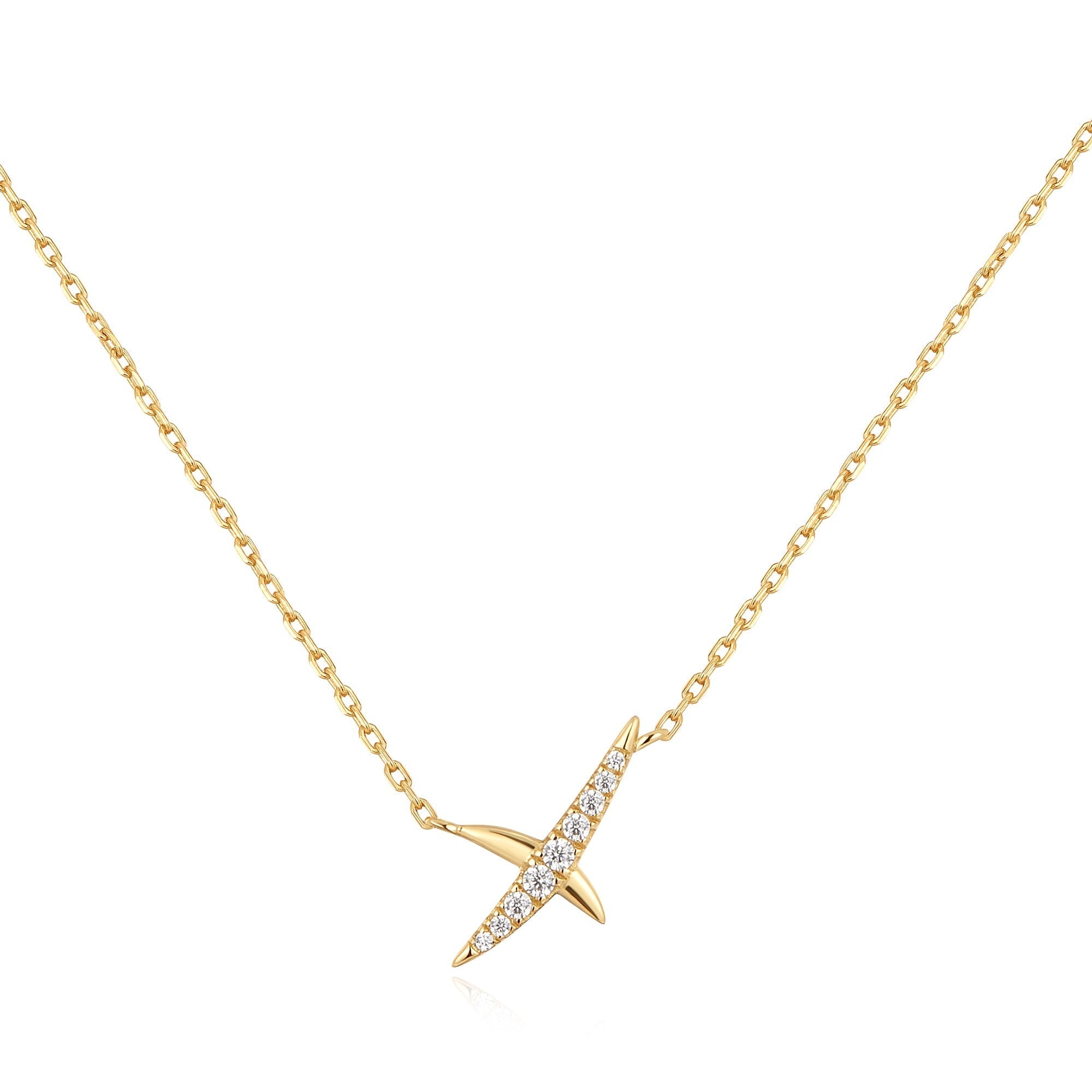 Ania Haie Gold Pave Necklace Modern Statement Affordable Luxury