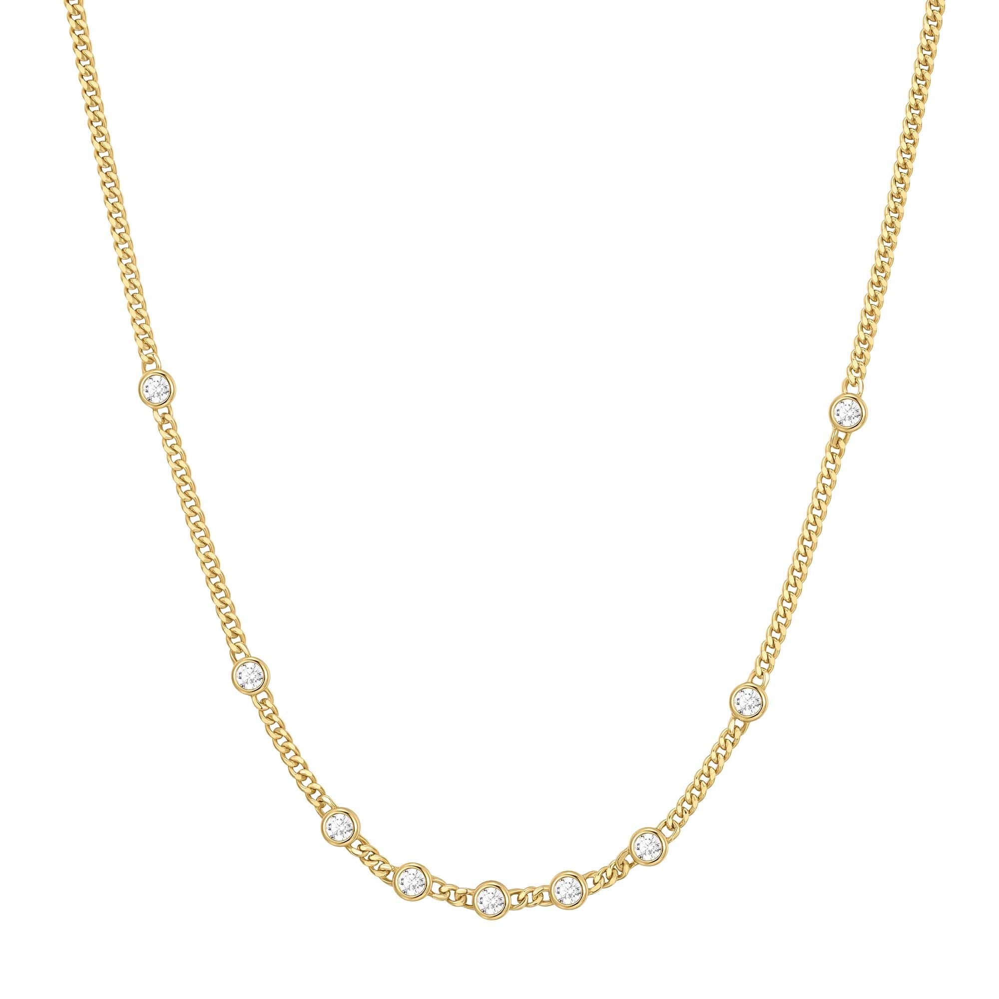 Gold Multi Station Necklace for Effortless Layering and Elegance