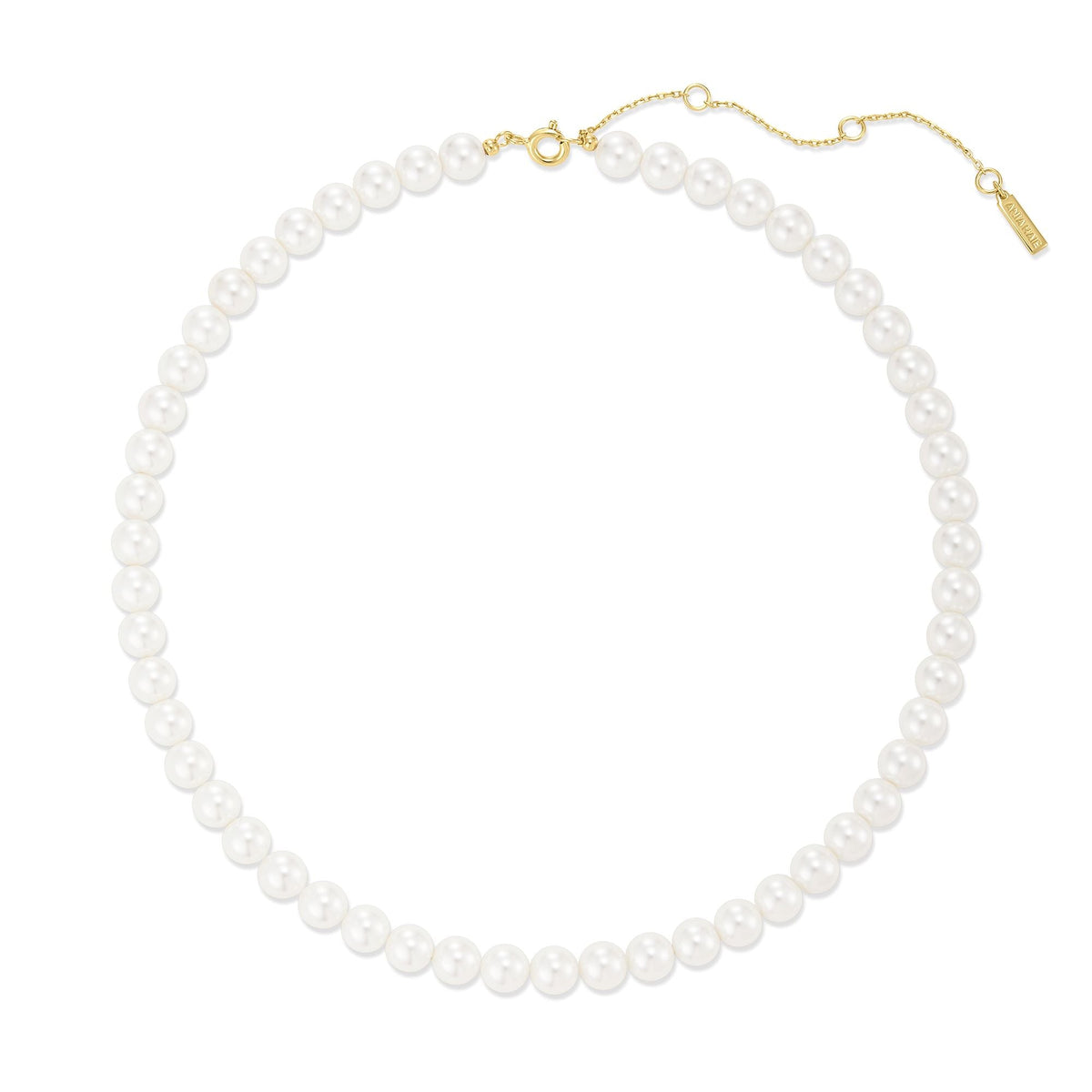 Ania Haie Gold Classic Shell Pearl Beaded Necklace
