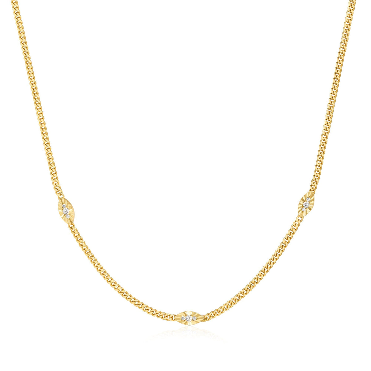 Ania Haie Gold Evil Eye Station Necklace