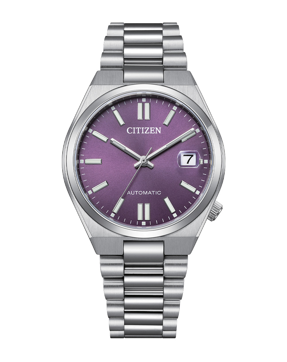 Citizen Tsuyosa Automatic Purple Dial Stainless Steel Watch NJ0200-50W