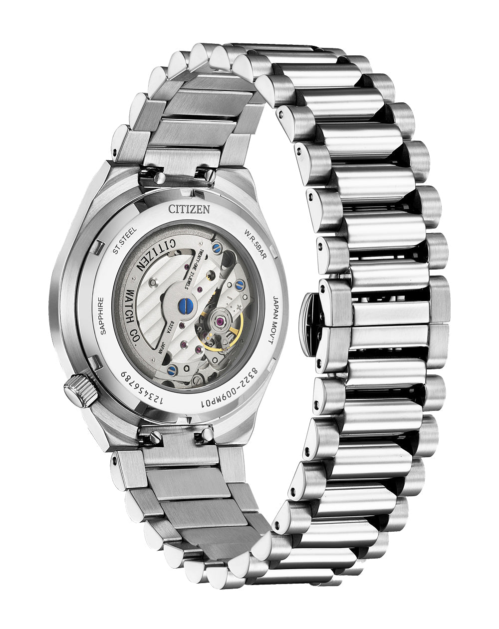 Citizen Tsuyosa Automatic Silver Stainless Steel Green Dial Watch NK5010-51X