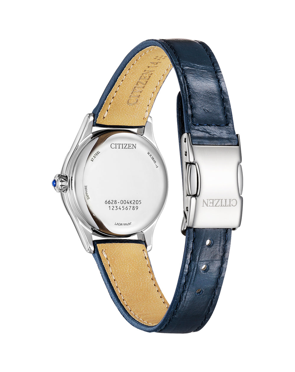 Citizen Automatic Blue Dial Leather Strap Watch PR1041-18N