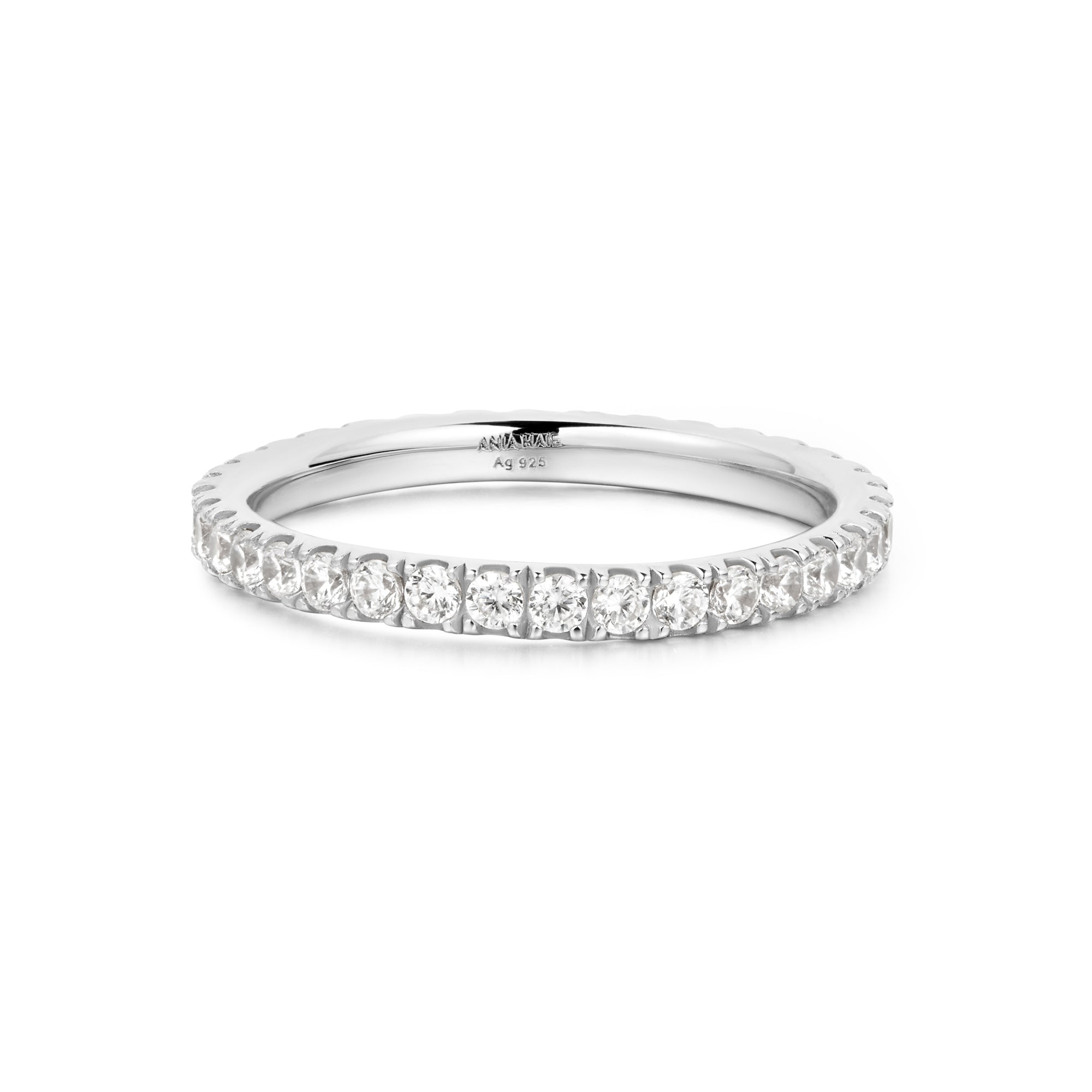 Ania Haie Silver Pave Ring Modern Sparkle Affordable Luxury Jewelry