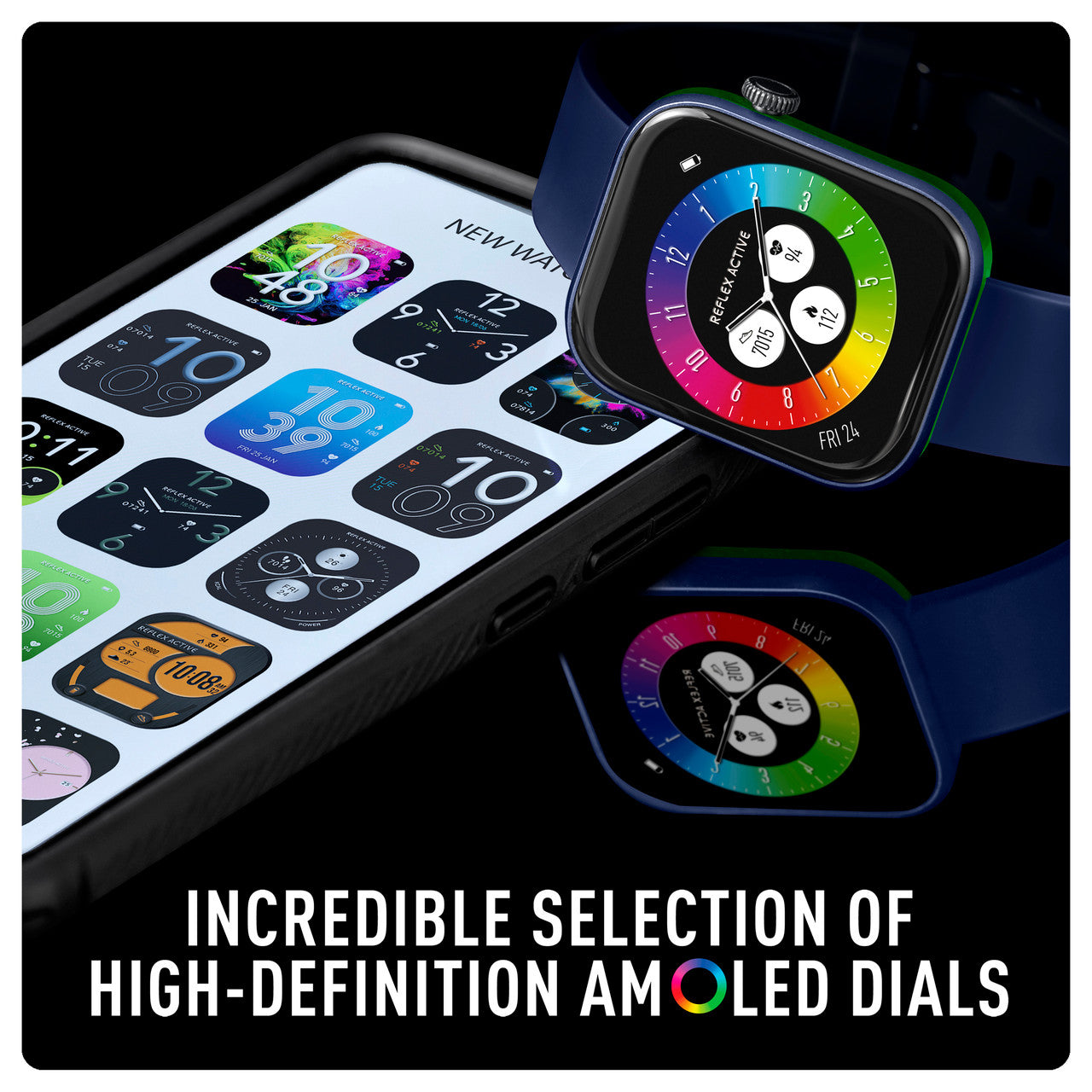 Reflex Active Series Spectra AMOLED Smart Watch Navy
