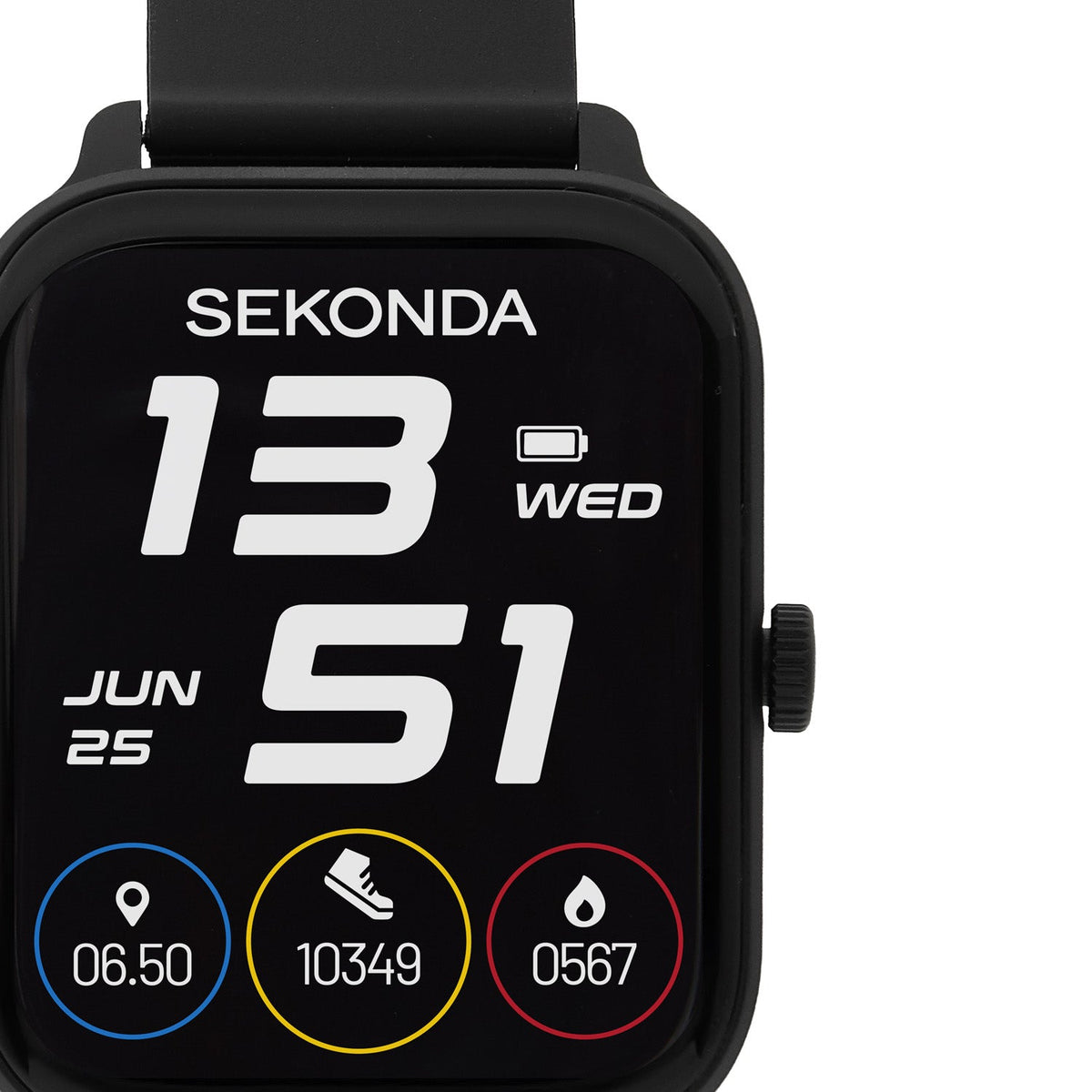 Sekonda Motion Go LCD Display 37mm Unisex Watch Black SK30289