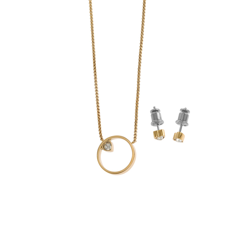 Skagen X Bup Gold Pendant Set SKJB1014SET