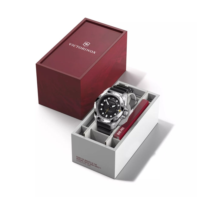 Victorinox Dive Pro 43mm Black Rubber Black Dial Watch 241990