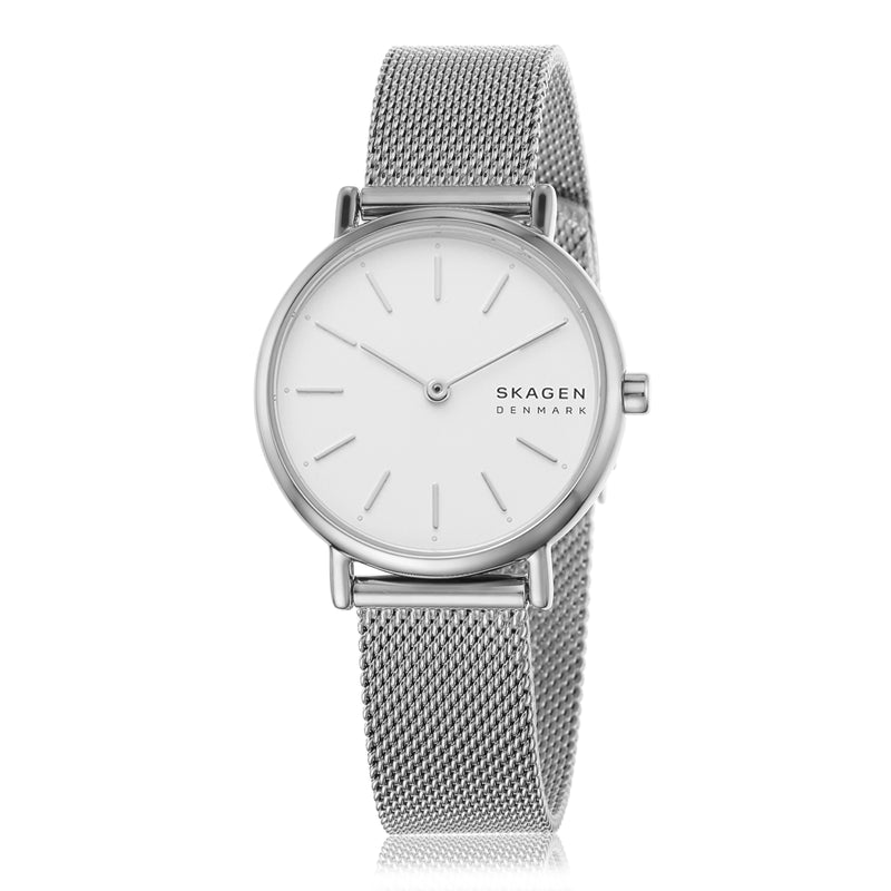 Skagen Signatur Women's White Dial Silver Bracelet Watch - SKW2692