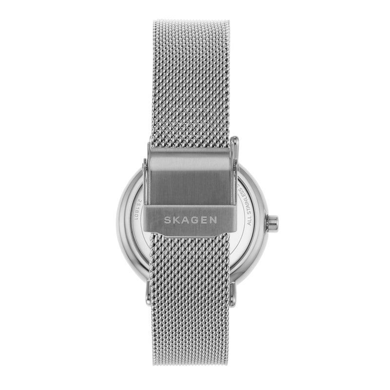 Skagen Signatur Women's White Dial Silver Bracelet Watch - SKW2692