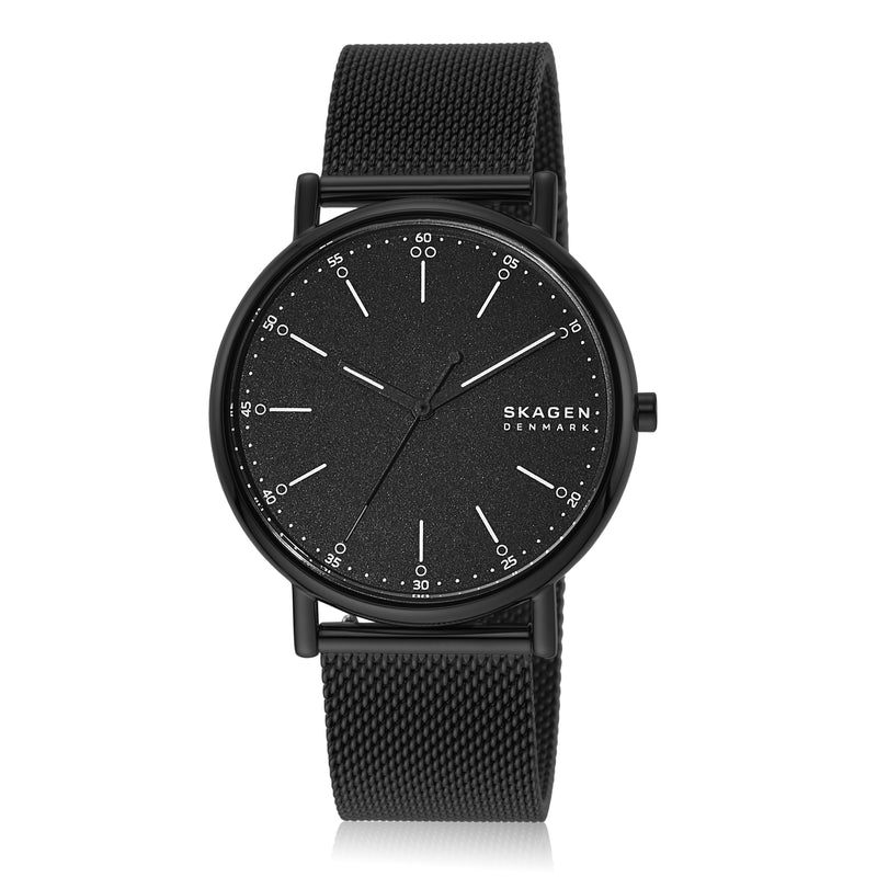 Skagen Signatur Midnight Eco-Friendly Stainless Steel Mesh Watch, 40mm SKW6579