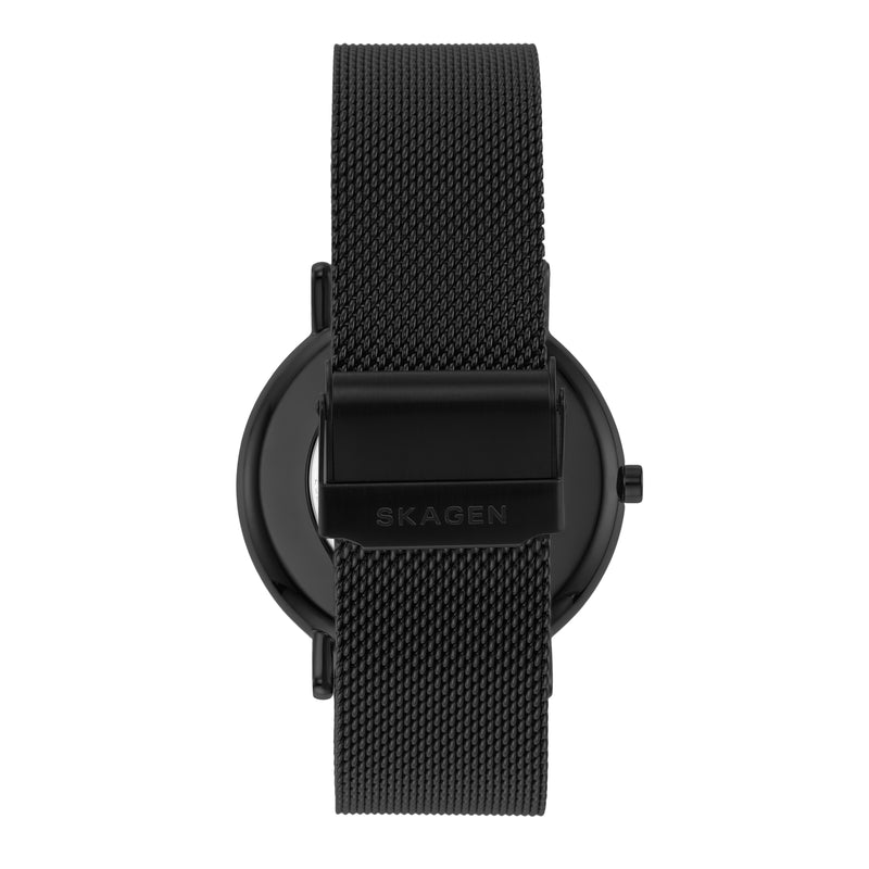 Skagen Signatur Midnight Eco-Friendly Stainless Steel Mesh Watch, 40mm SKW6579