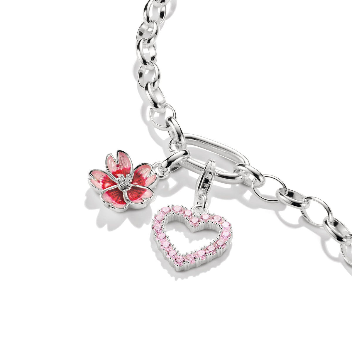 Thomas Sabo Connect Charm Pendant Cherry Blossom