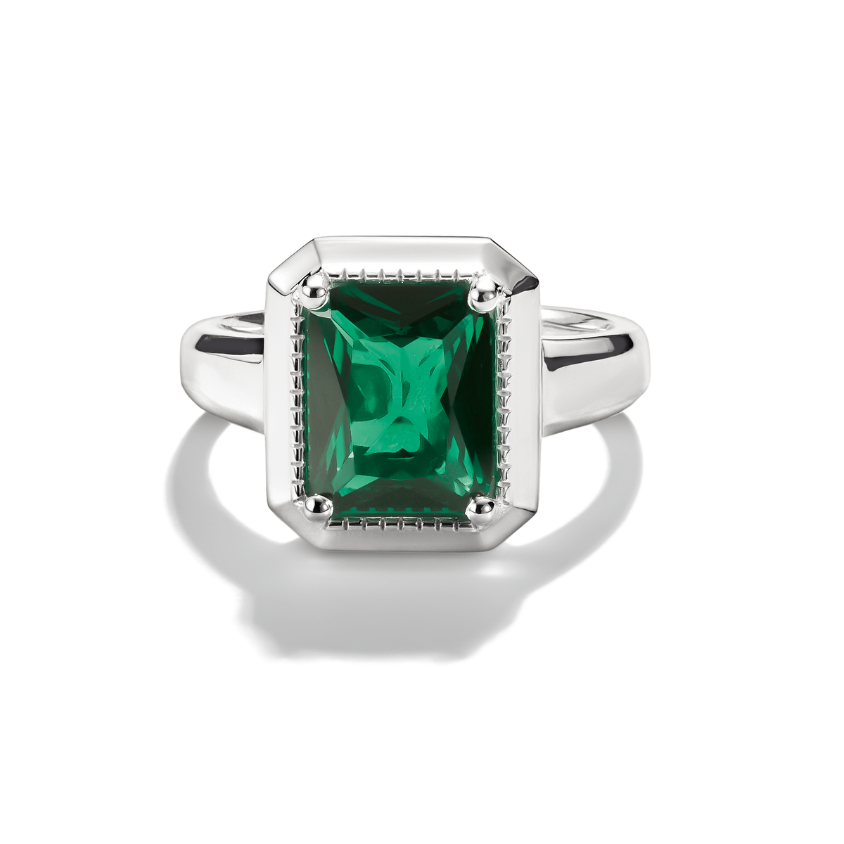 Thomas Sabo Ring with Green Zirconia Stone TR2528GR50