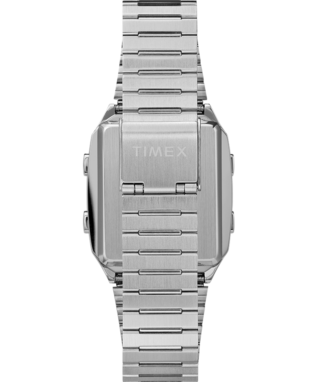 Q Timex Reissue Digital LCA 32.5mm Stainless Steel Bracelet Watch TW2U72400