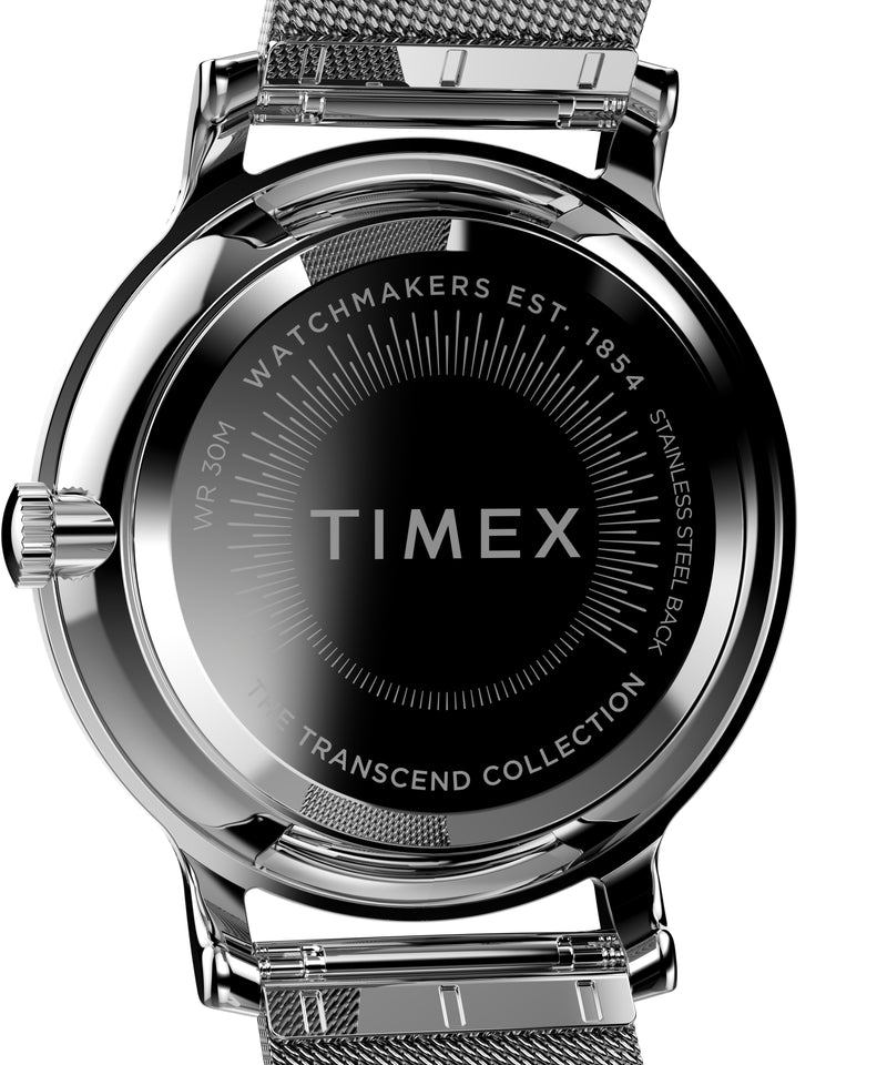 Timex Transcend 34mm Stainless Steel Silver Dial Watch TW2V92900