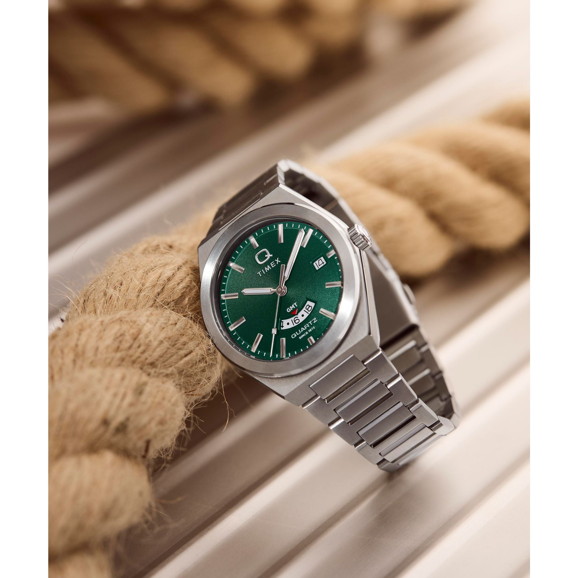 Timex Continental GMT Green Dial Men's Watch TW2Y24800