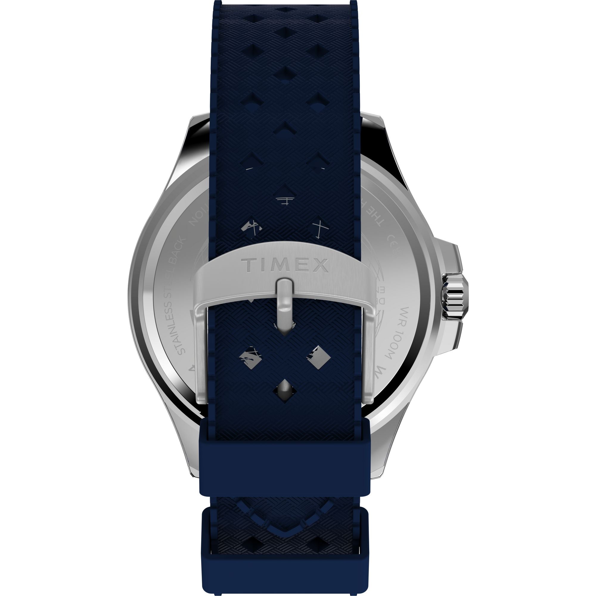 Timex Harbourside Chronograph Blue Dial and Rubber Band Men's Watch TW2Y33400