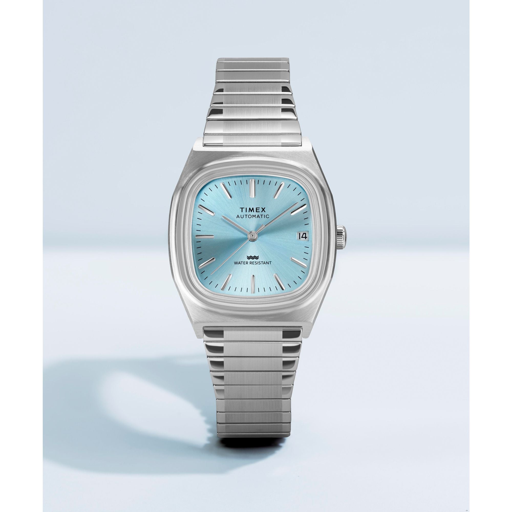 Timex Automatic 1983 Reissue Ice Blue Stainless Steel Band Watch TW2Y66700