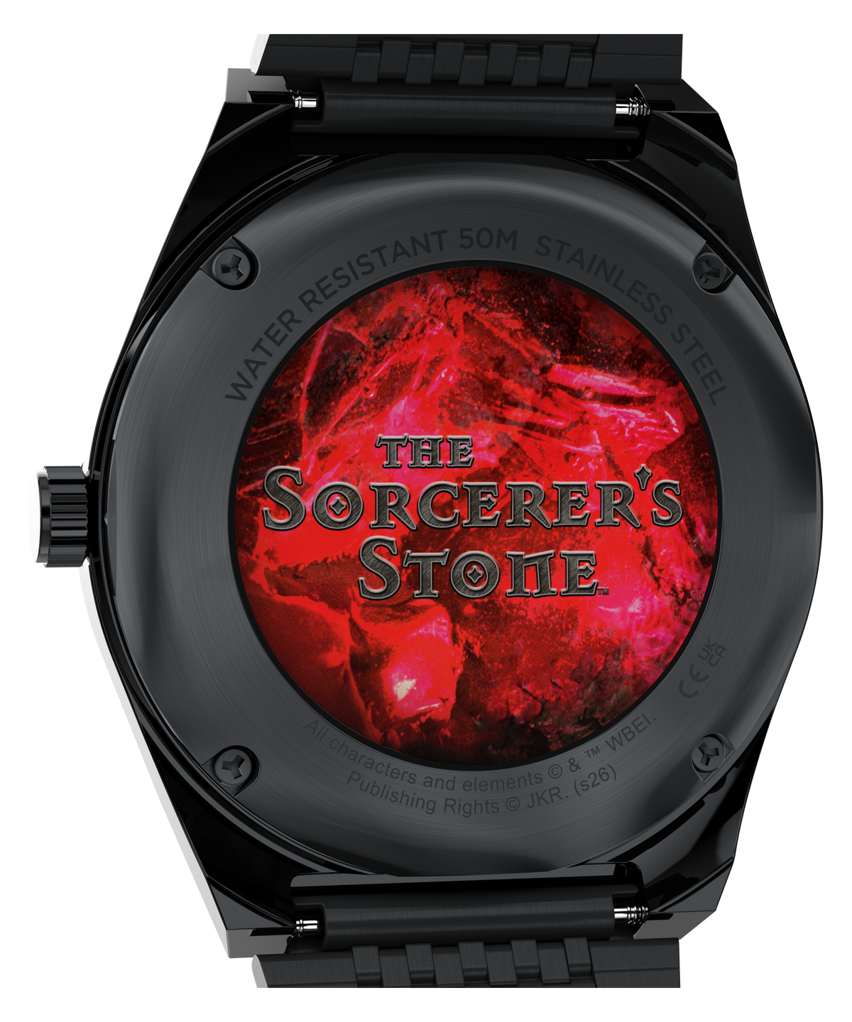 Timex Q Harry Potter Sorcerer's Stone 38mm Red Dial Steel Watch TW2Y99700