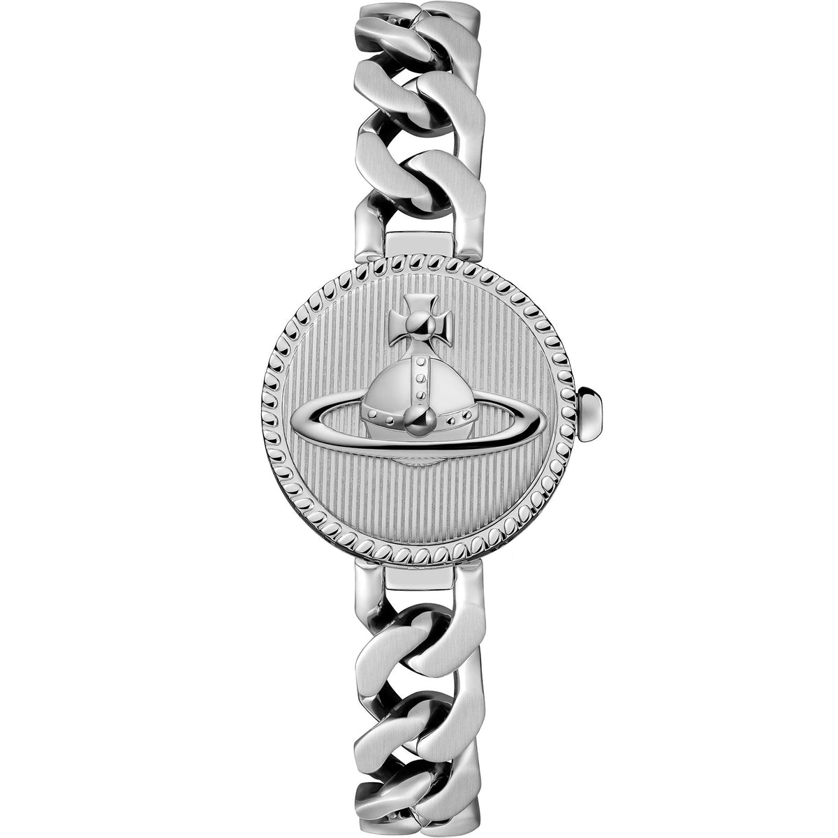 Vivienne Westwood Orb Button 25mm Silver Strap Watch