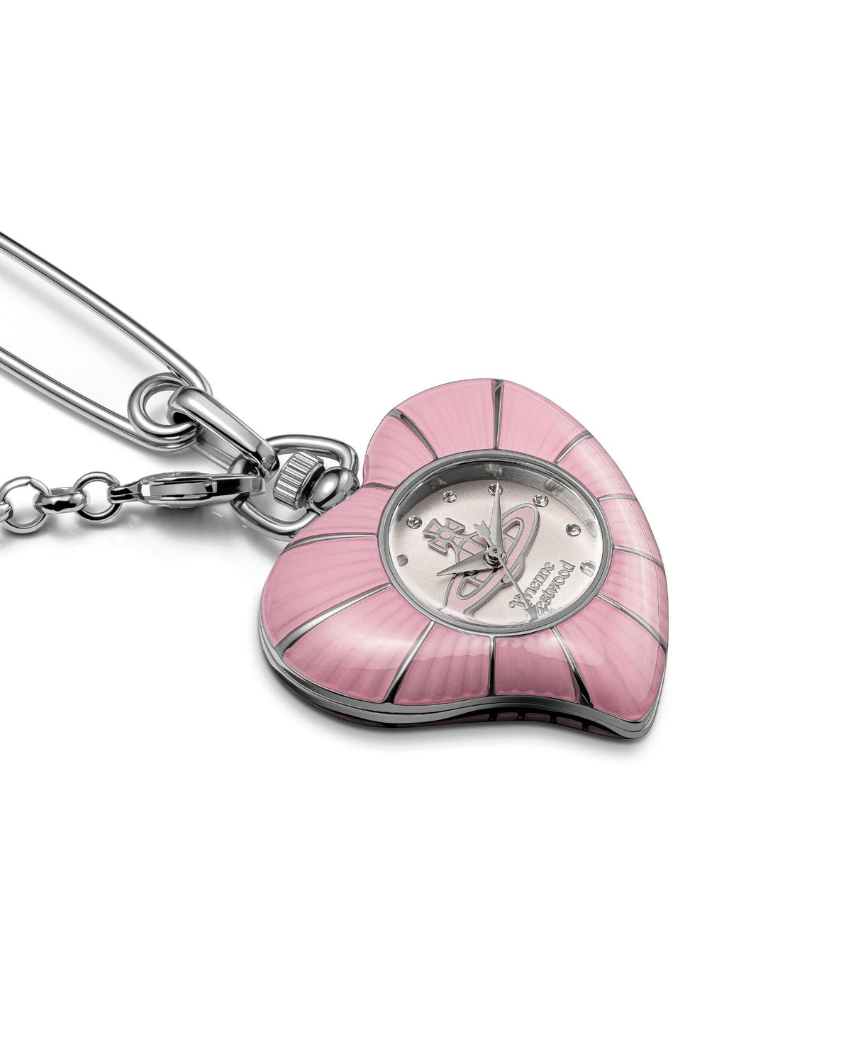 Vivienne Westwood Heart Pendant 32mm Pink Watch