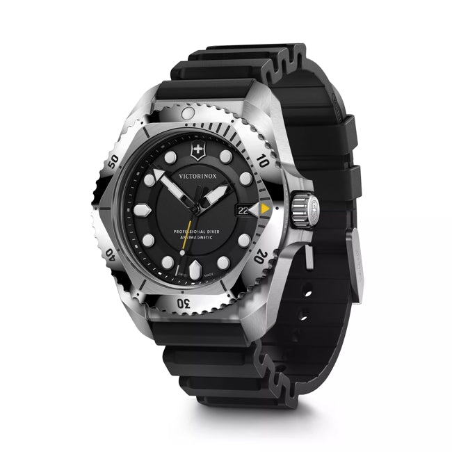 Victorinox Dive Pro 43mm Black Rubber Black Dial Watch 241990