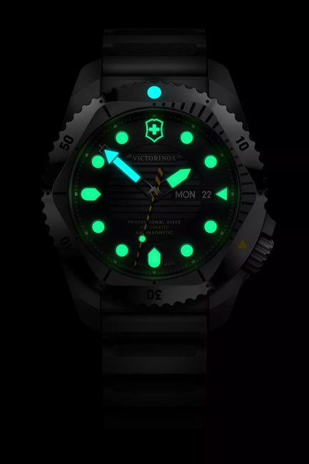 Victorinox Dive Pro Automatic Black Rubber Black Dial Watch 241994