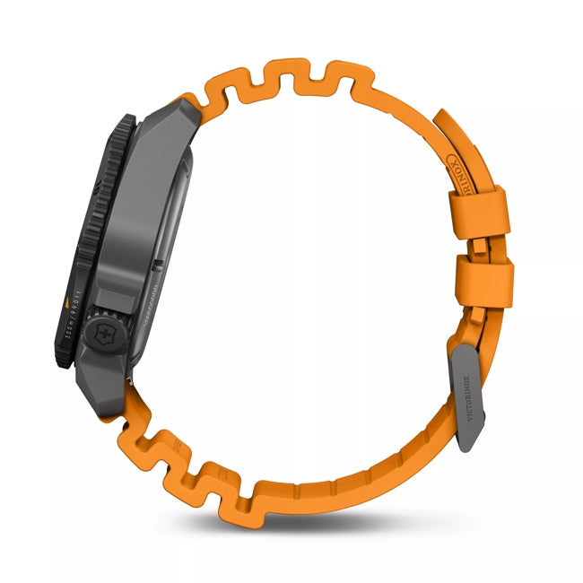 Victorinox Dive Pro Automatic Orange Rubber Black Dial Watch 241996