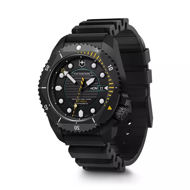 Victorinox Dive Pro Automatic Black Rubber Black Dial Watch 241997