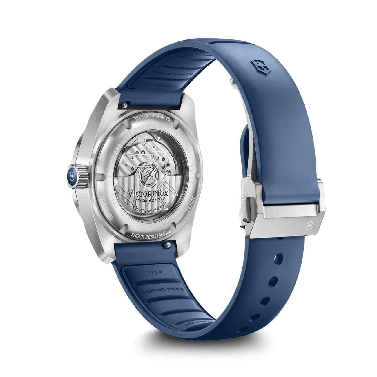 Victorinox Concept One Automatic 39mm Blue Rubber and Dial Watch 242056
