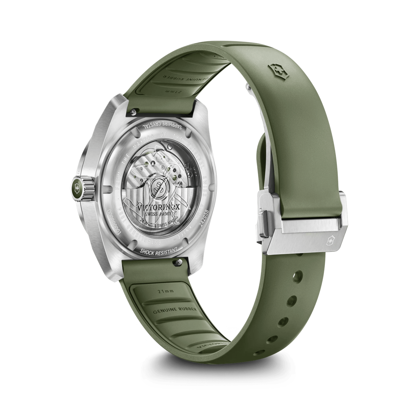 Victorinox Concept One Automatic 39mm Green Rubber and Dial Watch 242058