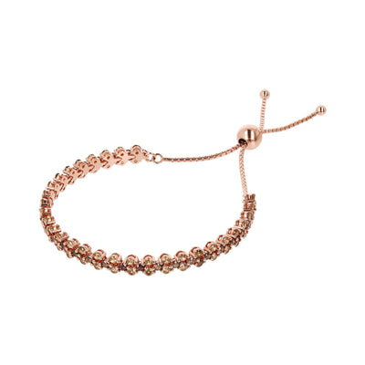 Bronzallure Altissima Brown Cubic Zirconia Tennis Bracelet