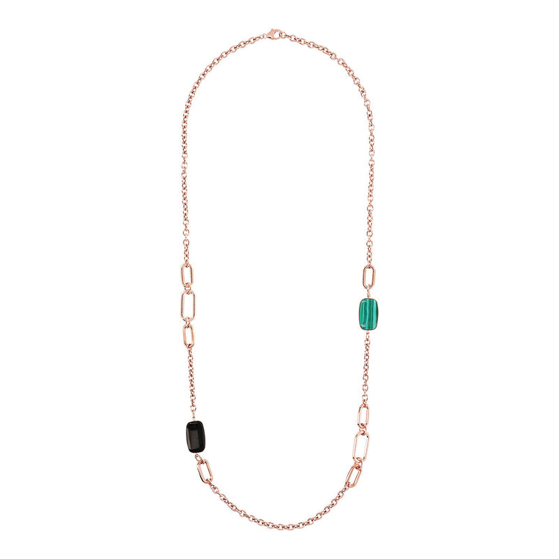 Bronzallure Alba Black Onyx Necklace