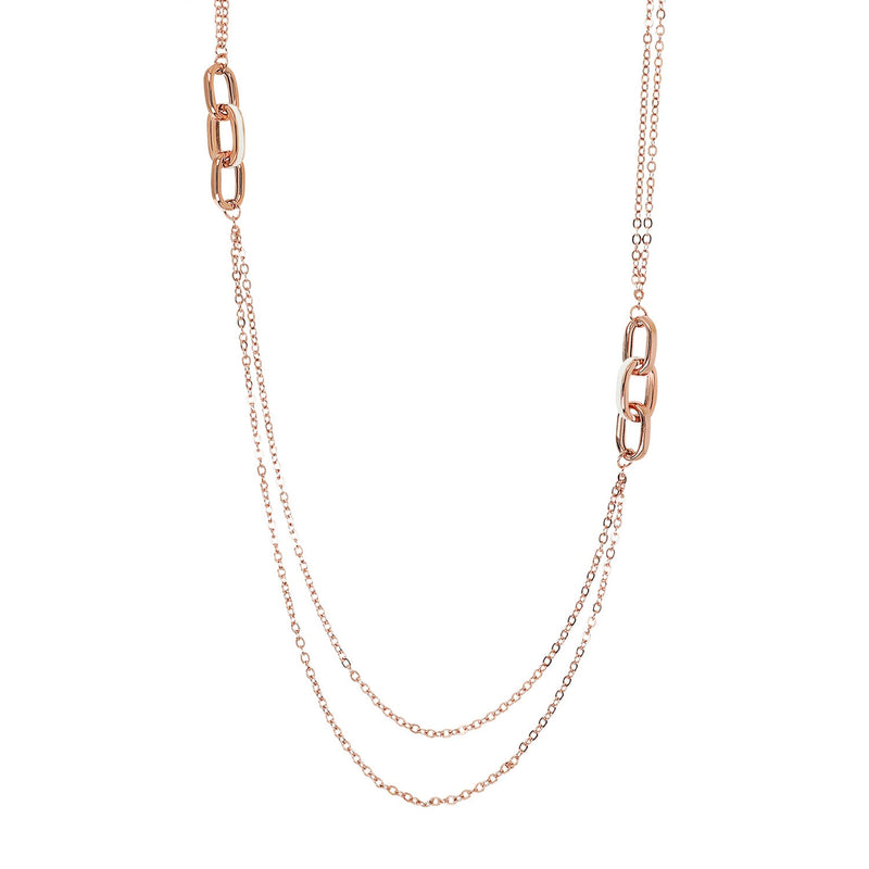 Bronzallure Miss Enamel Oval Necklace