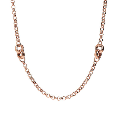 Bronzallure Purezza Long Rolo Link Necklace